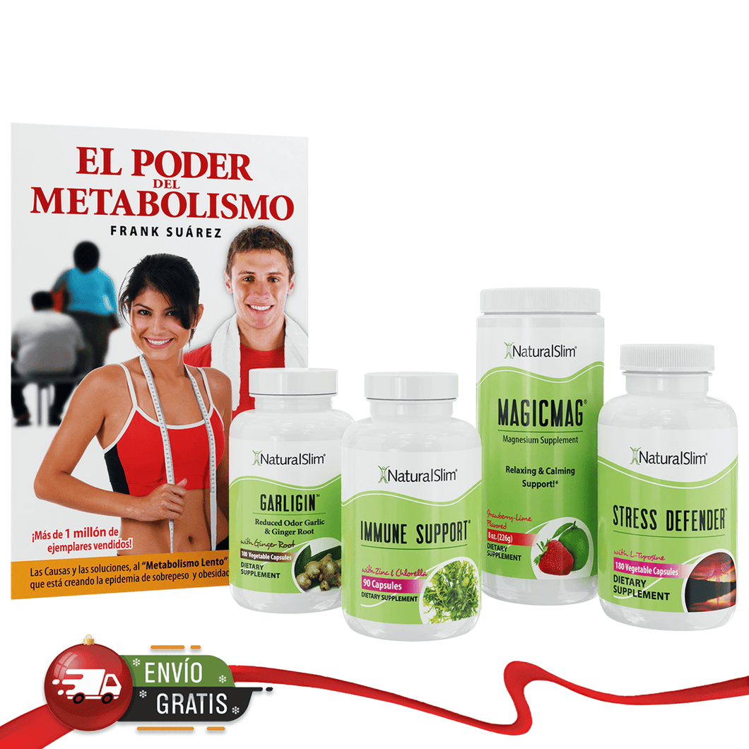 Kit Immune Support™  | Envío GRATIS - Immune Support, Garligin, MagicMag, Stress Defender y Libro de Frank Suárez