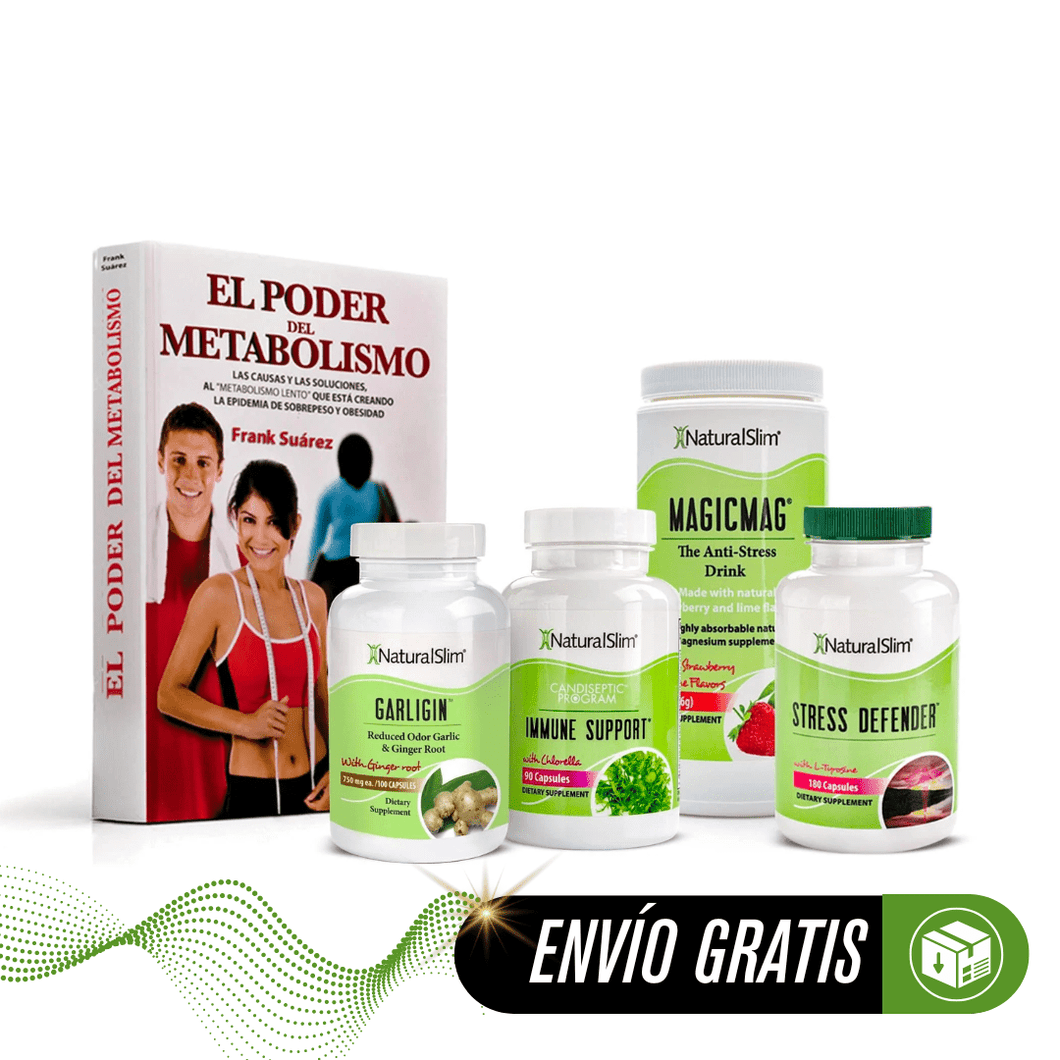 Kit Immune Support™  | Envío GRATIS - Immune Support, Garligin, MagicMag, Stress Defender y Libro de Frank Suárez