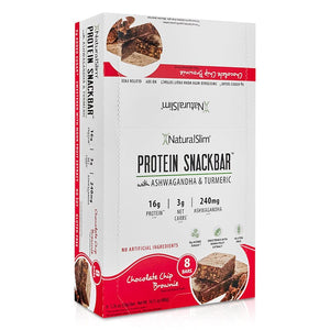 NaturalSlim® Protein Snackbar™ Chocolate Chip Brownie | Barras de proteína