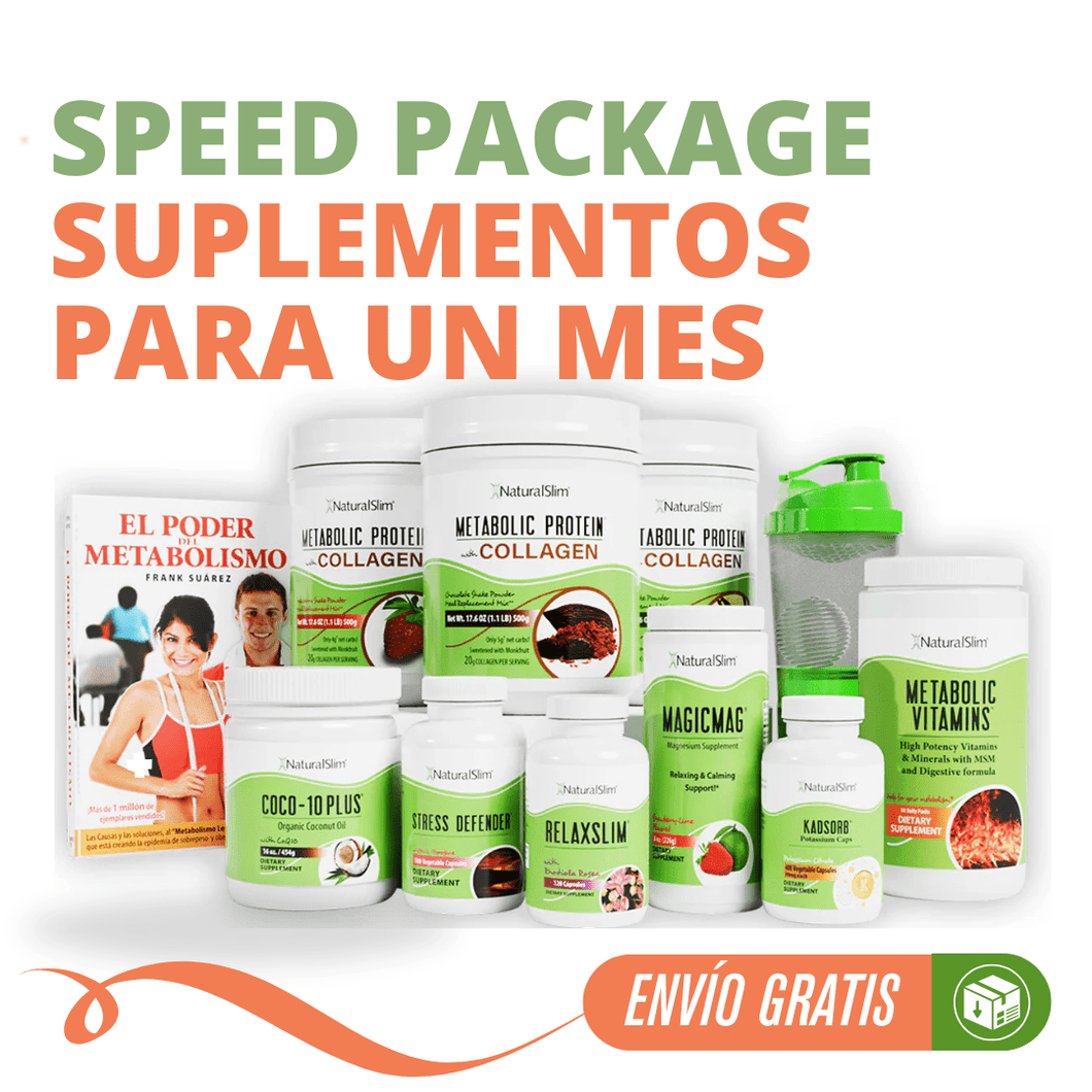 Speed Package de NaturalSlim® | Envío GRATIS - Suplementos esenciales para un mes