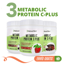 Cargar imagen en el visor de la galería, Combo 3 Frascos Metabolic Protein C-Plus™ x $89 | Envío GRATIS - Chocolate y Fresa
