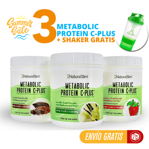 OFERTA: Combo 3 Frascos Metabolic Protein C-Plus™  | 3 Batidas + Shaker | Envío GRATIS