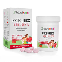 Cargar imagen en el visor de la galería, NaturalKids® PROBIOTICS™ | Probióticos en tableta masticable | Apoyo digestivo e inmunológico* para niños
