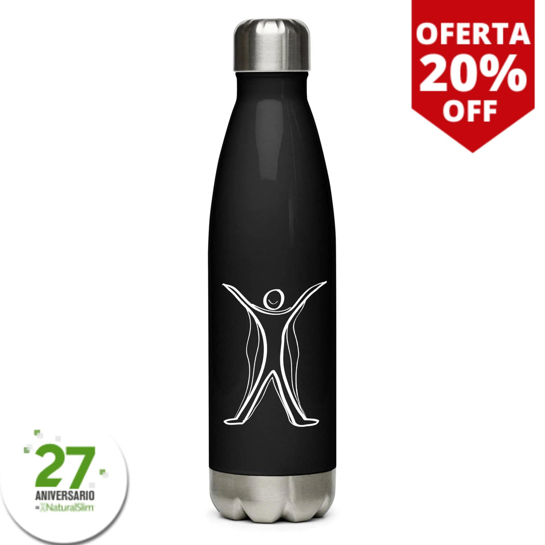 Botella de agua de acero inoxidable con 