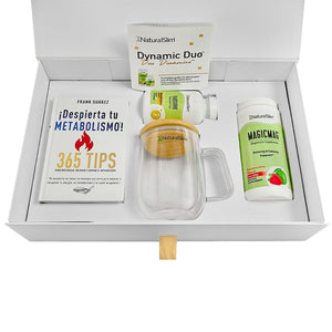 Dúo Dinámico Gift Set | Dynamic Duo Gift Set - MagicMag®, Kadsorb®, Libro ¡Despierta tu Metabolismo!, Mug y Caja de Regalo con Panfleto Informativo| Magnesio y Potasio