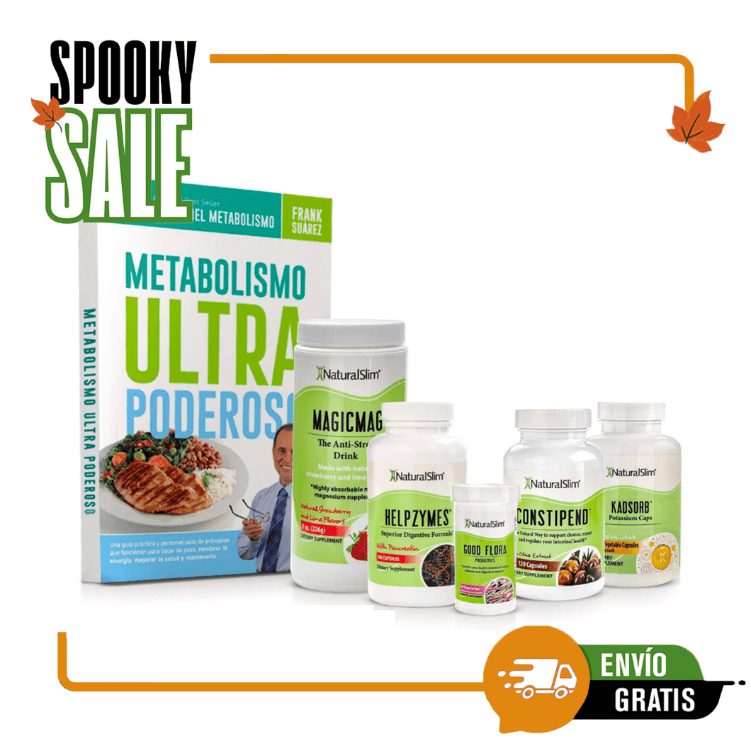 Kit Anti-Estreñimiento  | Envío GRATIS - Constipend, MagigMag, Good Flora, Helpzymes, Kadsorb y Libro de Frank Surez