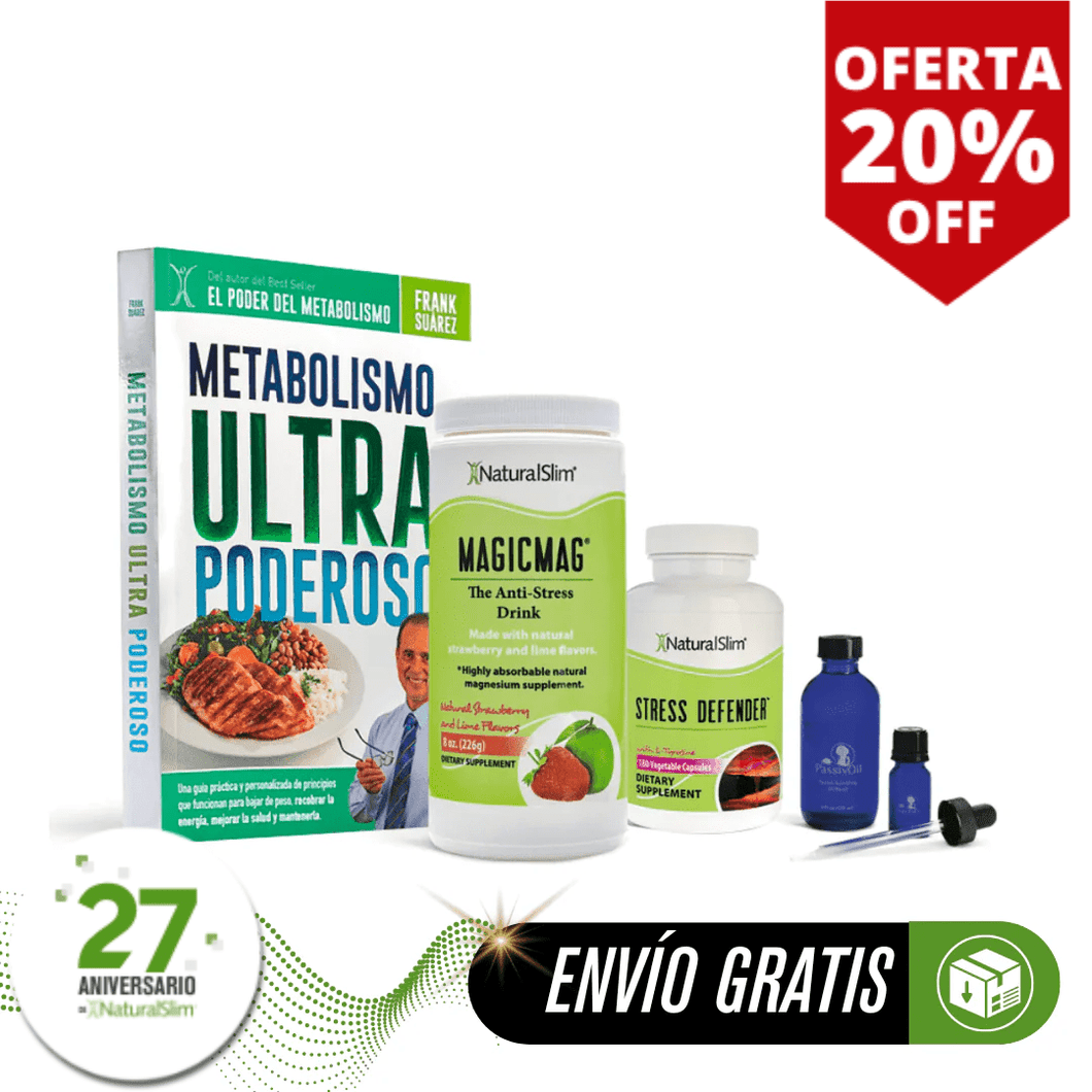 Kit Sueño Reparador  | Envío GRATIS - MagicMag, Stress Defender, Passivoil y Libro de Frank Suárez