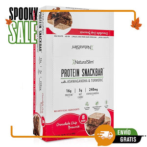 NaturalSlim® Protein Snackbar™ Chocolate Chip Brownie | Barras de proteína