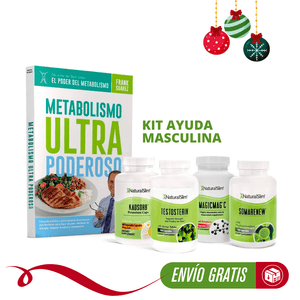 Kit de Ayuda Masculina | Envío GRATIS - Testosterin, Somarenew, MagicMag C, Kadsorb y Libro de Frank Suárez