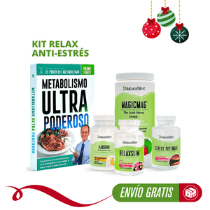 Kit Relax Anti-Estrés  | Envío GRATIS - MagicMag, Kadsorb, Stress Defender, RelaxSlim y Libro de Frank Suárez