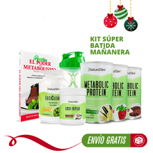 Cargar imagen en el visor de la galería, Kit Súper Batida Mañanera  - 3 Frascos de Batida, Coco-10 Plus, FlaxOil, LeciClean, Libro de Recetas + Shaker de Regalo | Envío GRATIS
