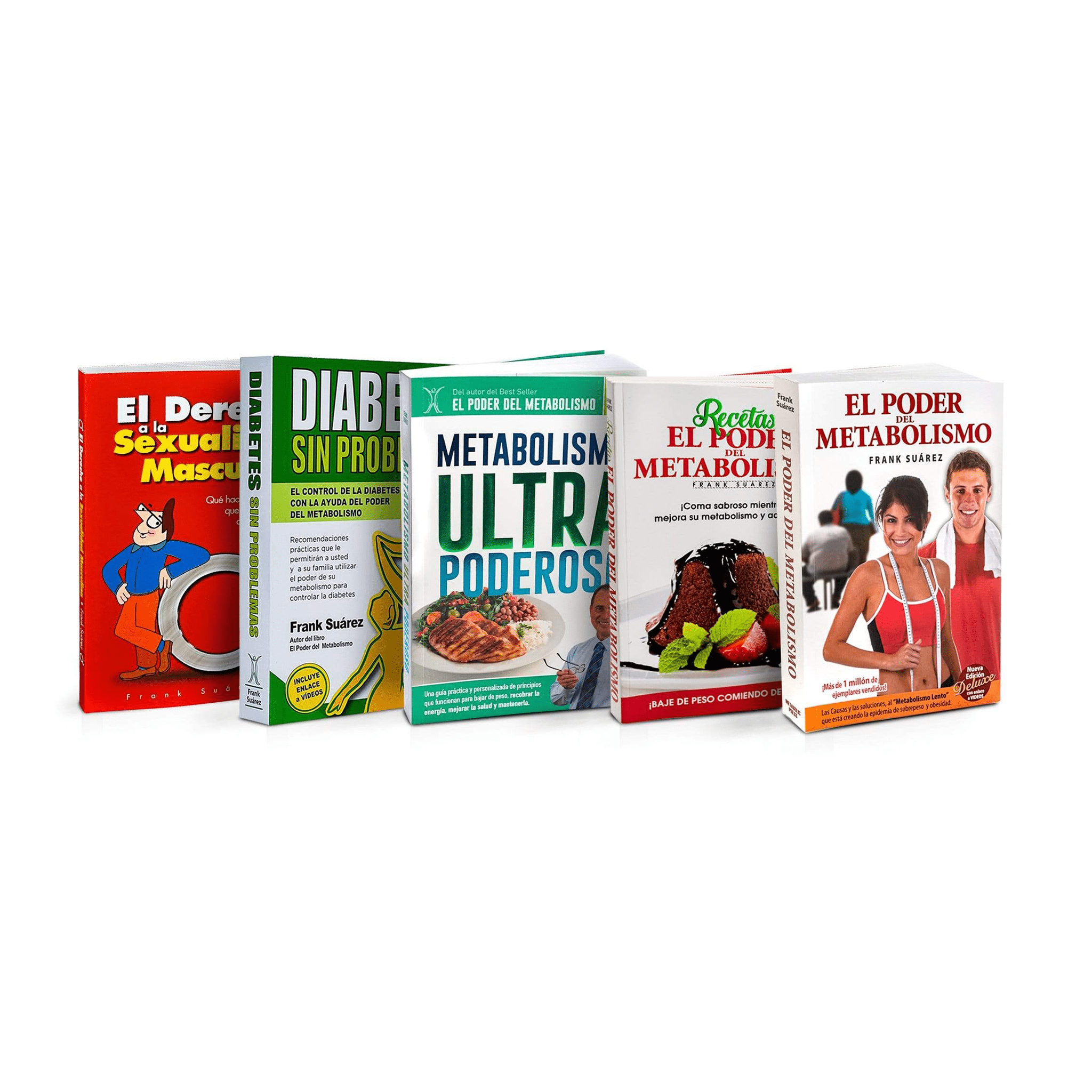 Kit+Libro (1) Libro El Poder del Metabolismo; (1) Libro Recetas El Poder del Metabolismo; (1) Libro Diabetes Sin Problemas; (1) Libro Metabolismo Ultra Poderoso; (1) Libro Derecho a la Sexualidad / (1) Libro Despierta tu metabolismo - 365 TIPS y (1) Libro Preguntal 50% OFF - Colección de Libros de Frank Suárez El-poder-del-metabolismo-frank-suarez adelgazar naturalmente metabolismotv unimetab candiseptic kit de candida mejorar el metabolismo y la salud