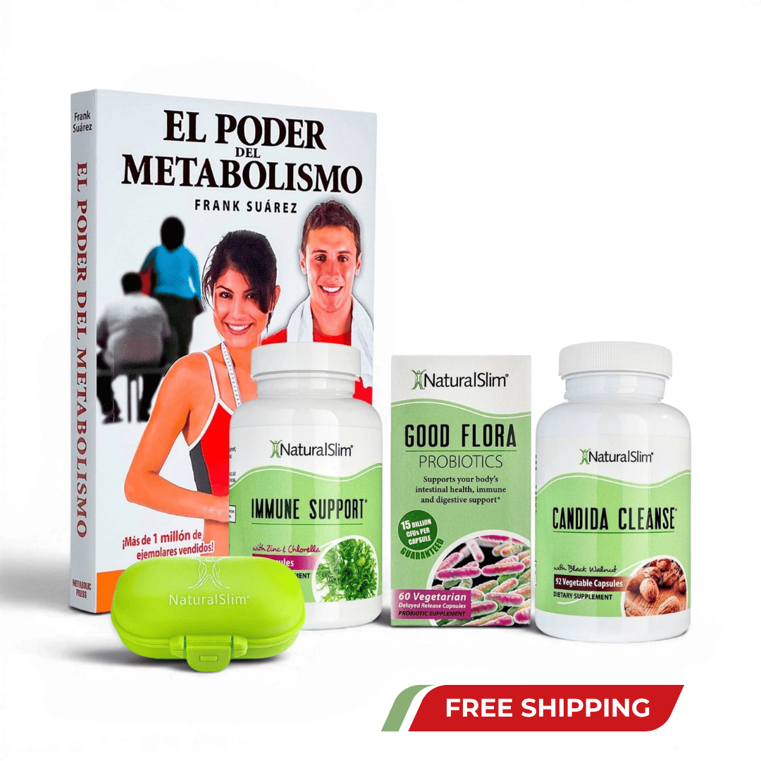 Kit+Libro Candiseptic Kit  | Limpieza de Hongo Candida Albicans y libro de Frank Suárez El-poder-del-metabolismo-frank-suarez adelgazar naturalmente metabolismotv unimetab candiseptic kit de candida mejorar el metabolismo y la salud