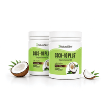 Cargar imagen en el visor de la galería, (2) Jarras Coco 10-Plus Coco-10 Plus® | Aceite de Coco con CoQ10 El-poder-del-metabolismo-frank-suarez adelgazar naturalmente metabolismotv unimetab candiseptic kit de candida mejorar el metabolismo y la salud
