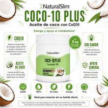 Cargar imagen en el visor de la galería, Coco-10 Plus® | Aceite de Coco con CoQ10 El-poder-del-metabolismo-frank-suarez adelgazar naturalmente metabolismotv unimetab candiseptic kit de candida mejorar el metabolismo y la salud
