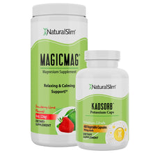 Cargar imagen en el visor de la galería, (1) MagicMag; (1) Kadsorb / Fresa-Lima Dúo Dinámico (MagicMag® &amp; Kadsorb®) | Magnesio y Potasio El-poder-del-metabolismo-frank-suarez adelgazar naturalmente metabolismotv unimetab candiseptic kit de candida mejorar el metabolismo y la salud
