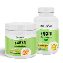 Cargar imagen en el visor de la galería, (1) MagicMag; (1) Kadsorb / Manzanilla-Miel Dúo Dinámico (MagicMag® &amp; Kadsorb®) | Magnesio y Potasio El-poder-del-metabolismo-frank-suarez adelgazar naturalmente metabolismotv unimetab candiseptic kit de candida mejorar el metabolismo y la salud
