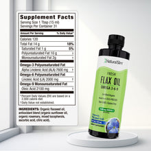 Cargar imagen en el visor de la galería, Flax Oil | Aceite de Lino con Omega 3-6-9 - 7,600 mg de ácidos grasos OMEGA-3 por porción El-poder-del-metabolismo-frank-suarez adelgazar naturalmente metabolismotv unimetab candiseptic kit de candida mejorar el metabolismo y la salud
