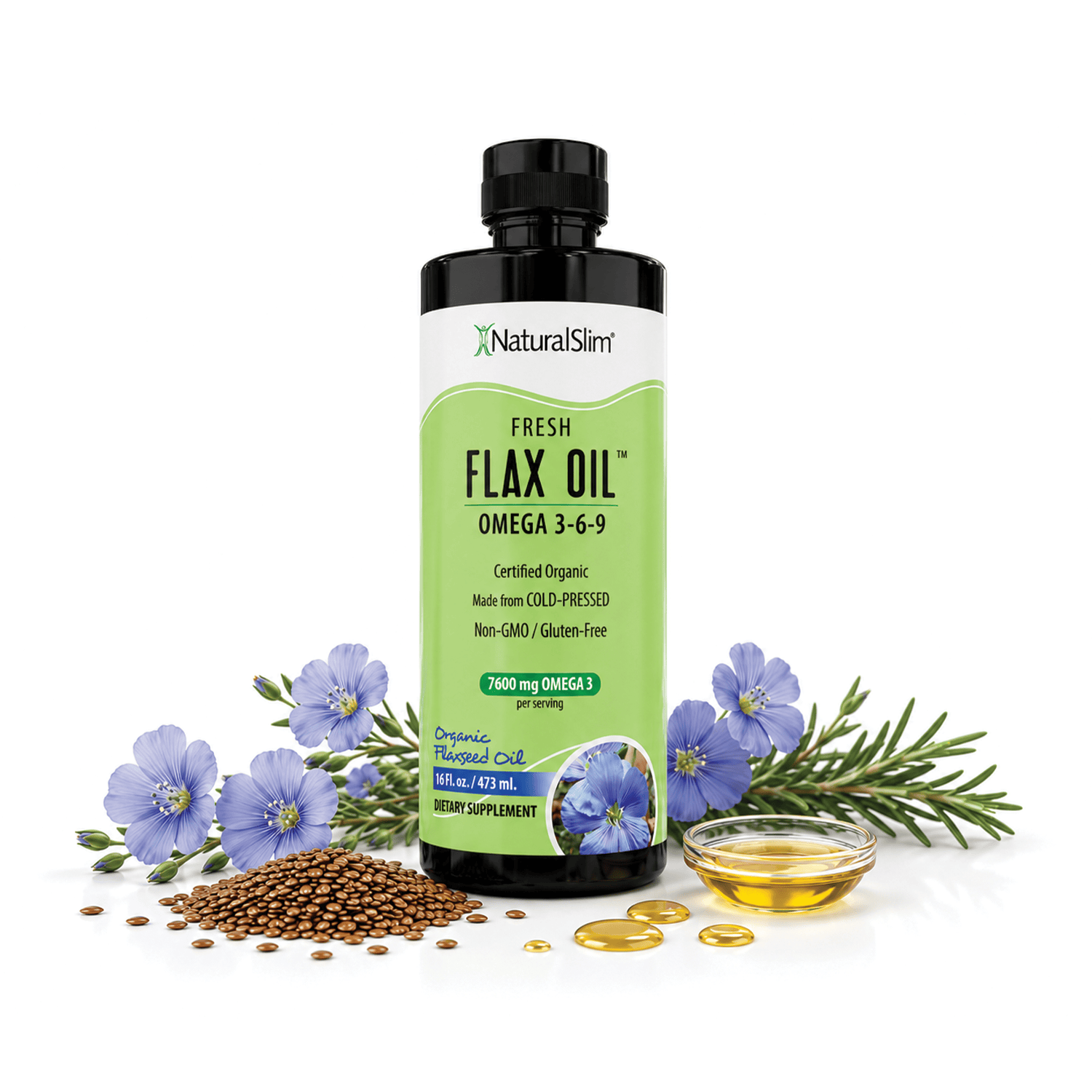 (1) Flax Oil Flax Oil | Aceite de Lino con Omega 3-6-9 - 7,600 mg de ácidos grasos OMEGA-3 por porción El-poder-del-metabolismo-frank-suarez adelgazar naturalmente metabolismotv unimetab candiseptic kit de candida mejorar el metabolismo y la salud