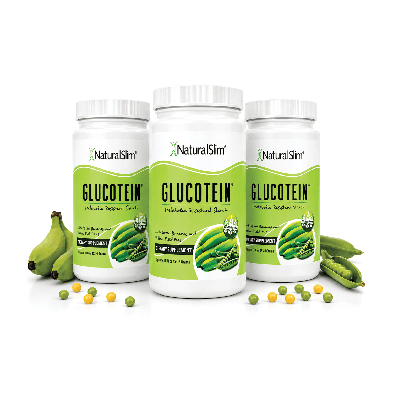 3 frascos Glucotein® Glucotein® | Prebiótico | Harina de banana verde y guisantes verdes | Procesos Digestivos* El-poder-del-metabolismo-frank-suarez adelgazar naturalmente metabolismotv unimetab candiseptic kit de candida mejorar el metabolismo y la salud