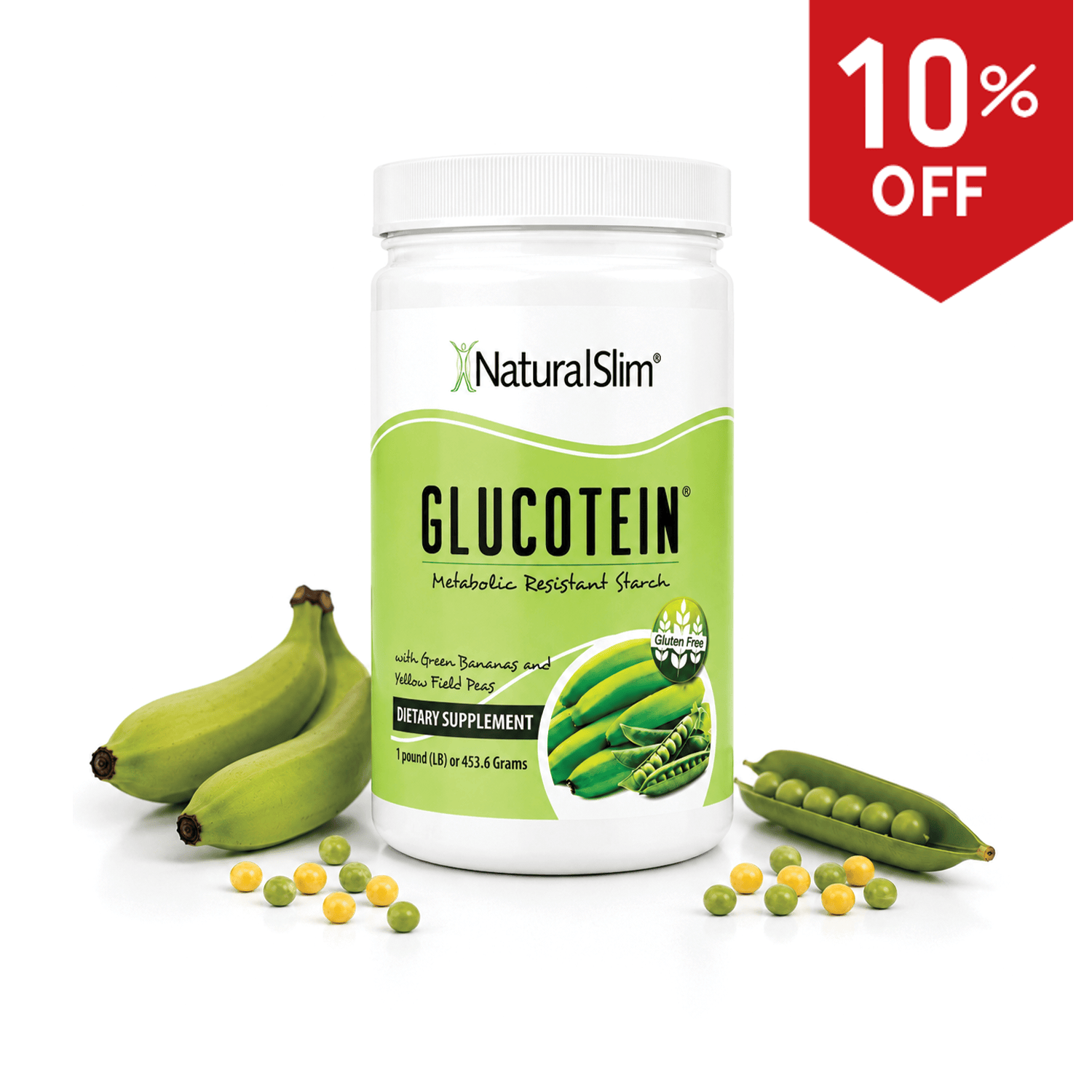 Glucotein® | Prebiótico | Harina de banana verde y guisantes verdes | Procesos Digestivos* El-poder-del-metabolismo-frank-suarez adelgazar naturalmente metabolismotv unimetab candiseptic kit de candida mejorar el metabolismo y la salud
