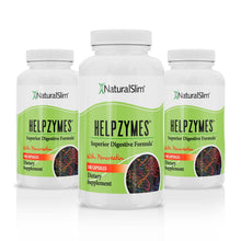 Cargar imagen en el visor de la galería, 3 frascos Helpzymes Helpzymes® | Enzimas Digestivas El-poder-del-metabolismo-frank-suarez adelgazar naturalmente metabolismotv unimetab candiseptic kit de candida mejorar el metabolismo y la salud
