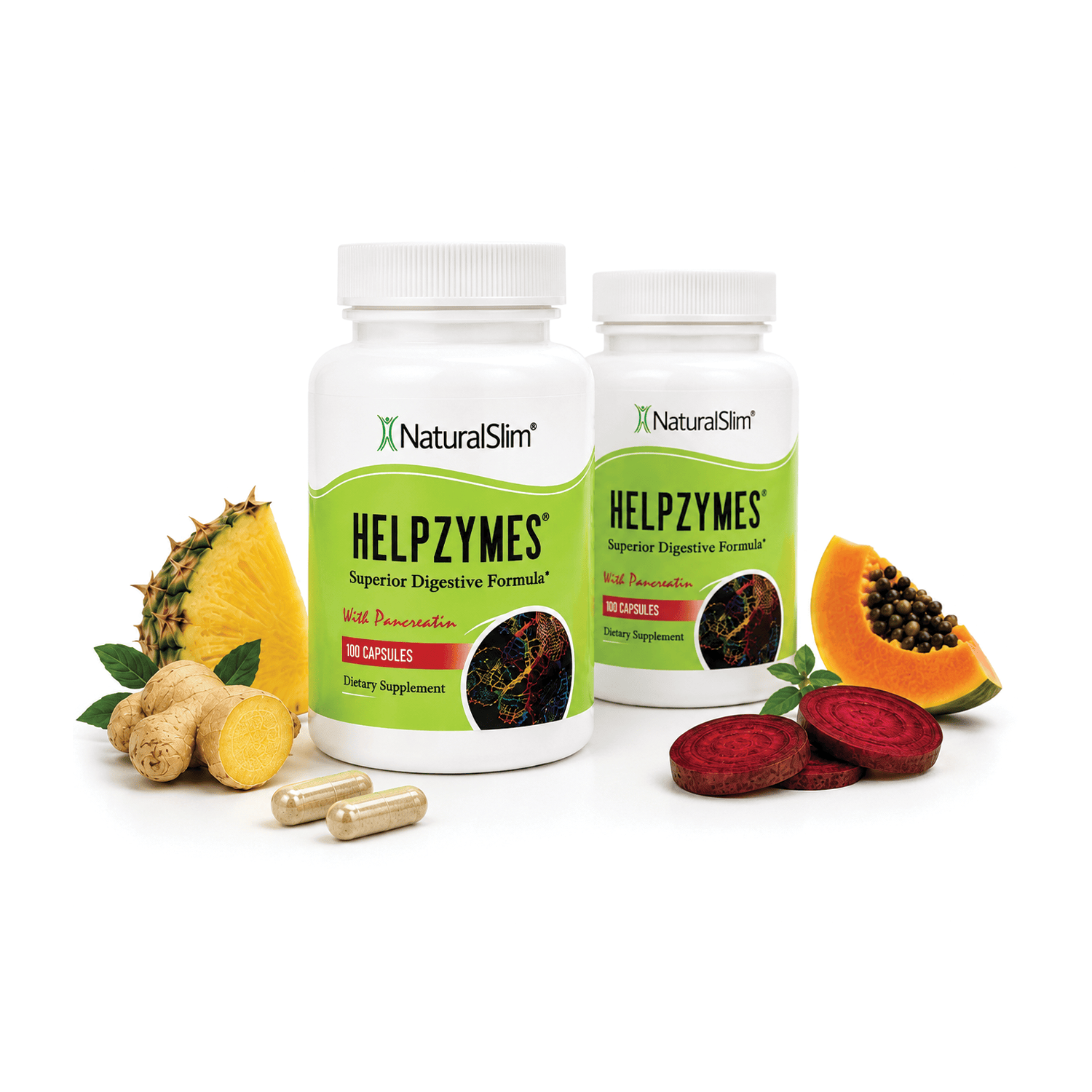 2 frascos Helpzymes Helpzymes® | Enzimas Digestivas El-poder-del-metabolismo-frank-suarez adelgazar naturalmente metabolismotv unimetab candiseptic kit de candida mejorar el metabolismo y la salud