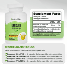 Cargar imagen en el visor de la galería, Kadsorb® Potassium | Citrato de Potasio El-poder-del-metabolismo-frank-suarez adelgazar naturalmente metabolismotv unimetab candiseptic kit de candida mejorar el metabolismo y la salud
