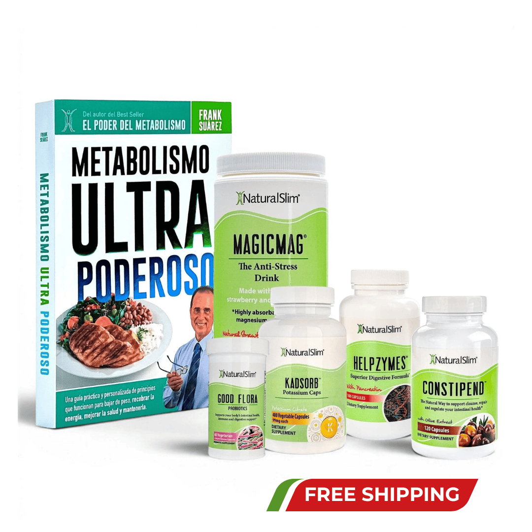 Kit+Libro Kit Anti-Estreñimiento  | Envío GRATIS - Constipend, MagigMag, Good Flora, Helpzymes, Kadsorb y Libro de Frank Surez El-poder-del-metabolismo-frank-suarez adelgazar naturalmente metabolismotv unimetab candiseptic kit de candida mejorar el metabolismo y la salud