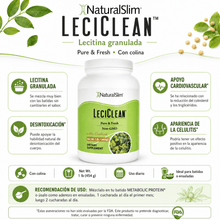Cargar imagen en el visor de la galería, LeciClean® | Lecitina Granulada El-poder-del-metabolismo-frank-suarez adelgazar naturalmente metabolismotv unimetab candiseptic kit de candida mejorar el metabolismo y la salud
