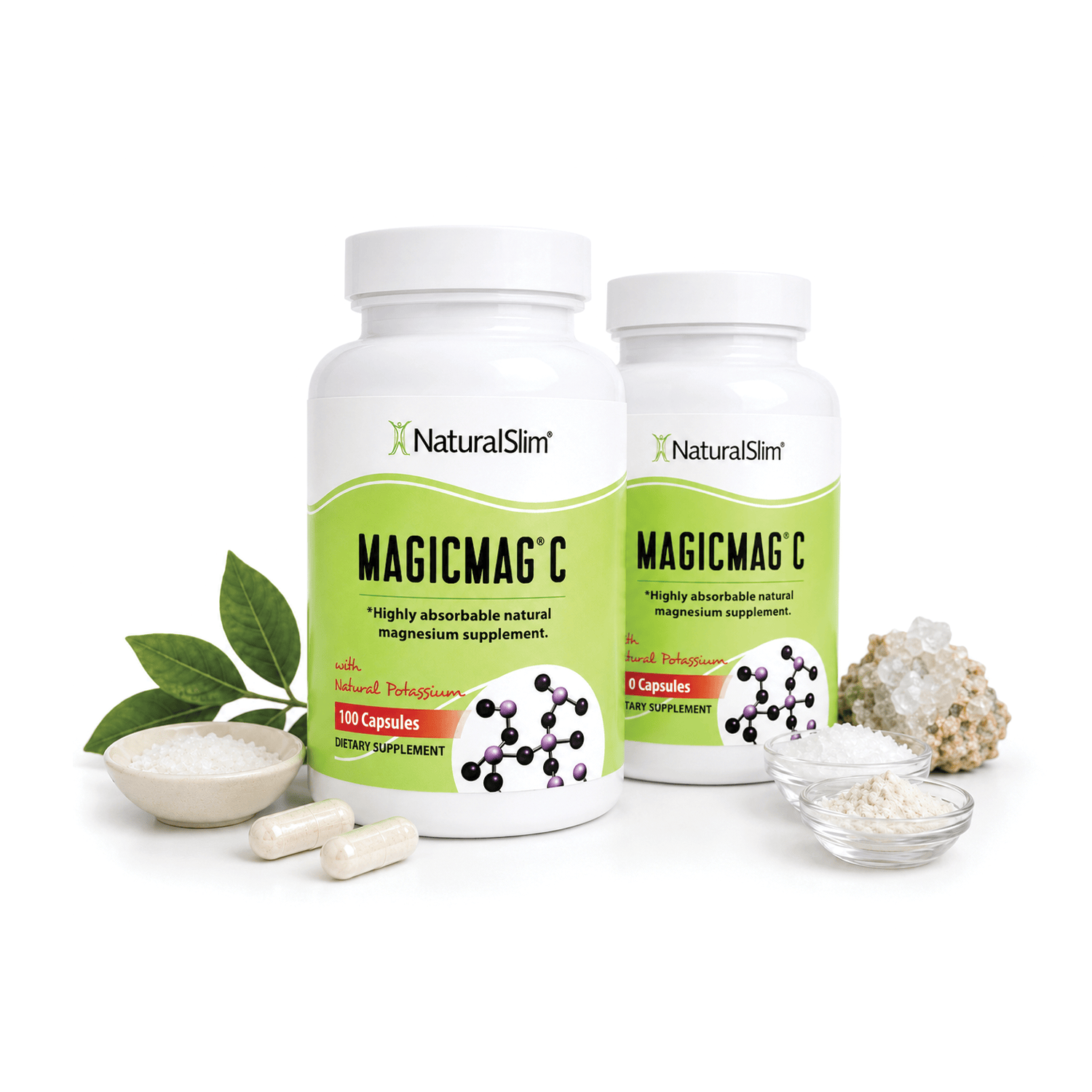 2 frascos MagicMag-C MagicMag® C | Citrato de Magnesio en Cápsula El-poder-del-metabolismo-frank-suarez adelgazar naturalmente metabolismotv unimetab candiseptic kit de candida mejorar el metabolismo y la salud