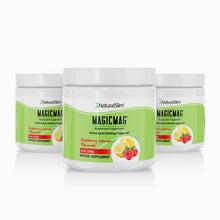 Cargar imagen en el visor de la galería, 3 frascos MagicMag® Raspberry-Lemon (Frambuesa-Limón) Anti-Stress Drink | Magnesio *Apoyo relajante y calmante El-poder-del-metabolismo-frank-suarez adelgazar naturalmente metabolismotv unimetab candiseptic kit de candida mejorar el metabolismo y la salud
