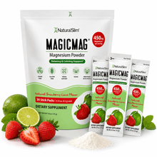 Cargar imagen en el visor de la galería, MagicMag® Stick Packs de 30 Unidades | Viaje-Travel | Fresa-Lima | Suplemento Citrato de Magnesio | Apoyo Relajante y Calmante* El-poder-del-metabolismo-frank-suarez adelgazar naturalmente metabolismotv unimetab candiseptic kit de candida mejorar el metabolismo y la salud
