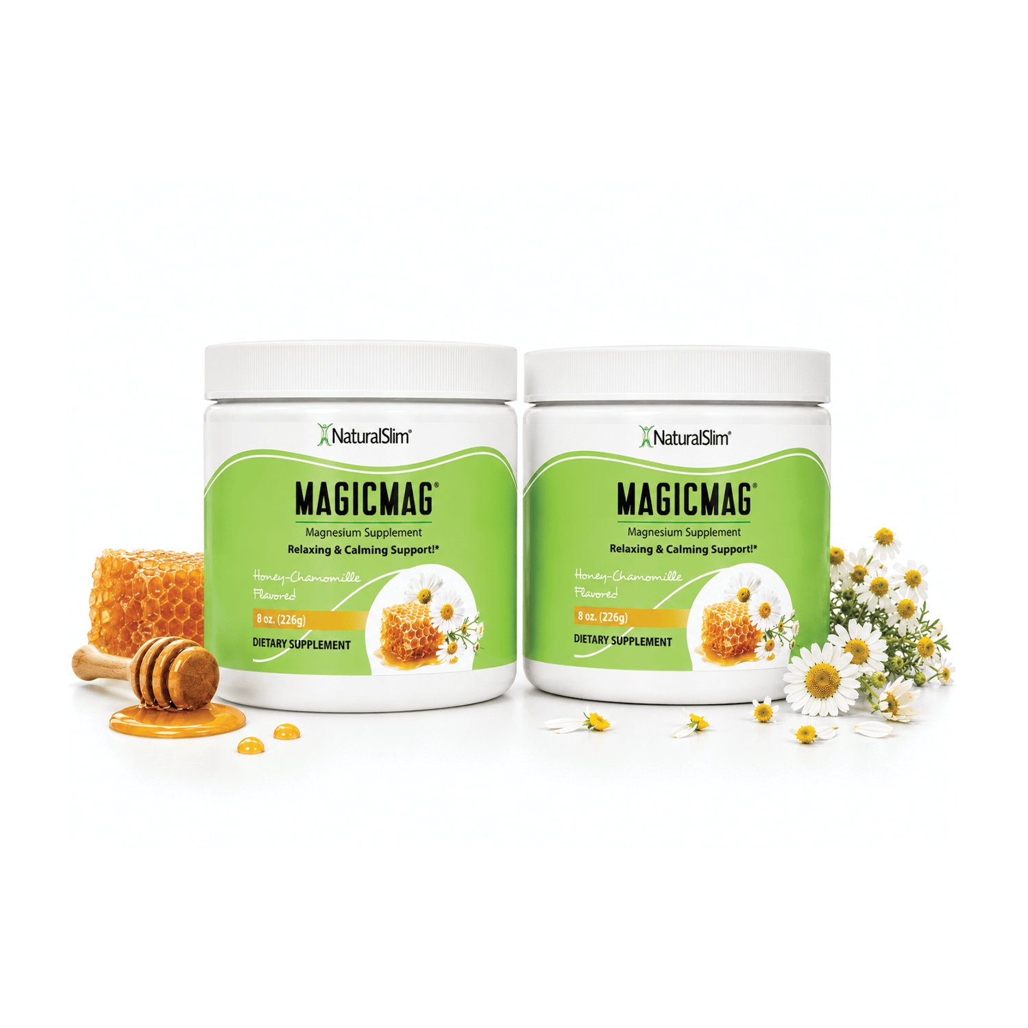 2 frascos MagicMag® Honey-Chamomile (Miel y Manzanilla) Anti-Stress Drink | Bebida de Magnesio *Apoyo relajante y calmante El-poder-del-metabolismo-frank-suarez adelgazar naturalmente metabolismotv unimetab candiseptic kit de candida mejorar el metabolismo y la salud