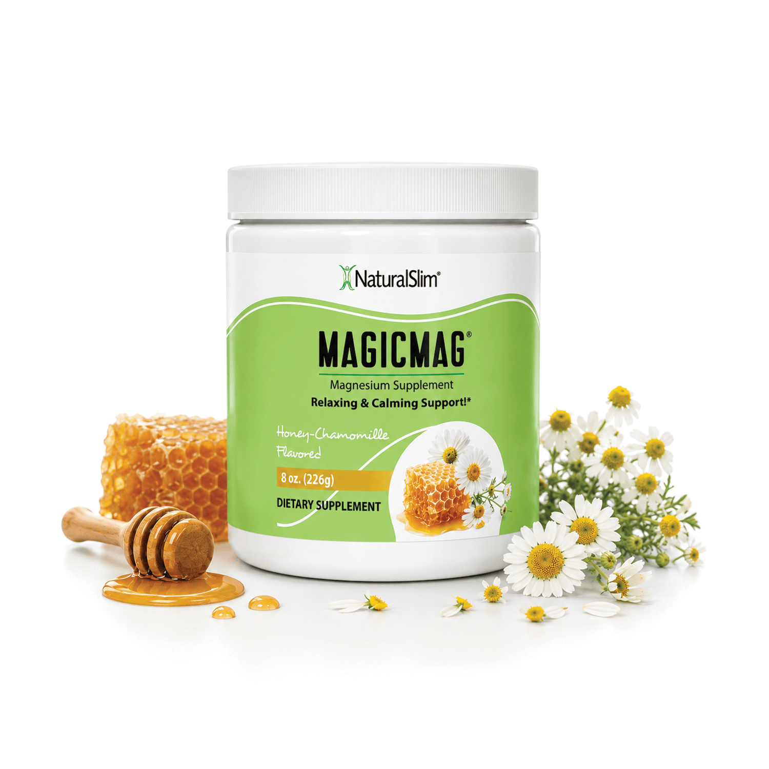 1 frasco MagicMag® Honey-Chamomile (Miel y Manzanilla) Anti-Stress Drink | Bebida de Magnesio *Apoyo relajante y calmante El-poder-del-metabolismo-frank-suarez adelgazar naturalmente metabolismotv unimetab candiseptic kit de candida mejorar el metabolismo y la salud