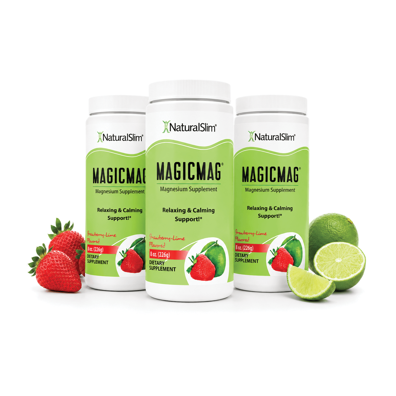 3 frascos de MagicMag MagicMag® - Anti-Stress Drink | Bebida de Citrato de Magnesio *Sabor Strawberry and Lime (Fresa y Lima) El-poder-del-metabolismo-frank-suarez adelgazar naturalmente metabolismotv unimetab candiseptic kit de candida mejorar el metabolismo y la salud