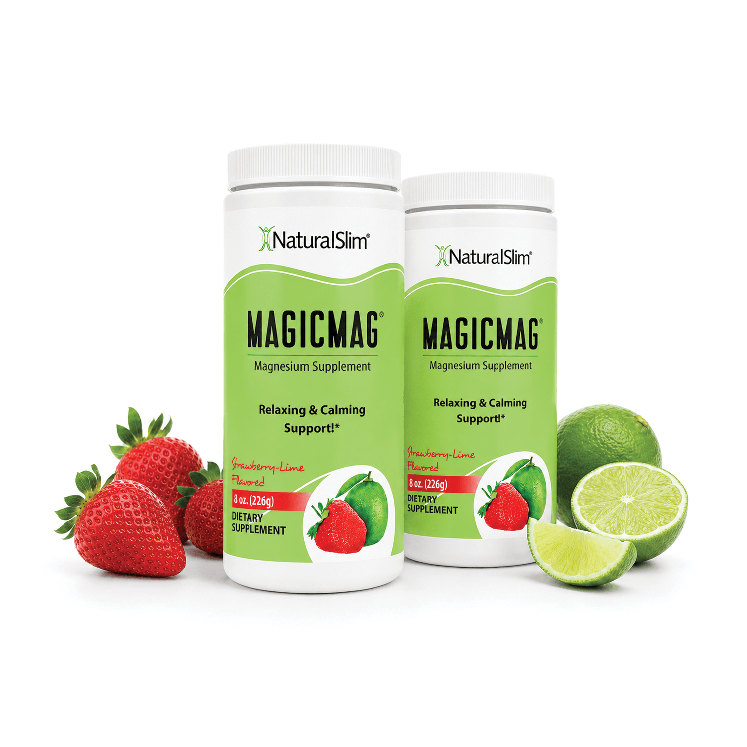 2 frascos de MagicMag MagicMag® - Anti-Stress Drink | Bebida de Citrato de Magnesio *Sabor Strawberry and Lime (Fresa y Lima) El-poder-del-metabolismo-frank-suarez adelgazar naturalmente metabolismotv unimetab candiseptic kit de candida mejorar el metabolismo y la salud