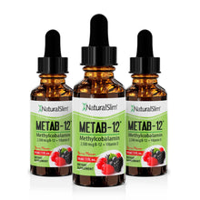 Cargar imagen en el visor de la galería, 3 frascos METAB-12® | Liquid Vitamin B-12 (methylcobalamin) + Vitamin D | Vitamina B-12 y D El-poder-del-metabolismo-frank-suarez adelgazar naturalmente metabolismotv unimetab candiseptic kit de candida mejorar el metabolismo y la salud
