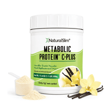 Cargar imagen en el visor de la galería, 1 Batida Vainilla Metabolic Protein® C-Plus Vainilla | Batida de "Whey" reforzada con Vitamina C El-poder-del-metabolismo-frank-suarez adelgazar naturalmente metabolismotv unimetab candiseptic kit de candida mejorar el metabolismo y la salud
