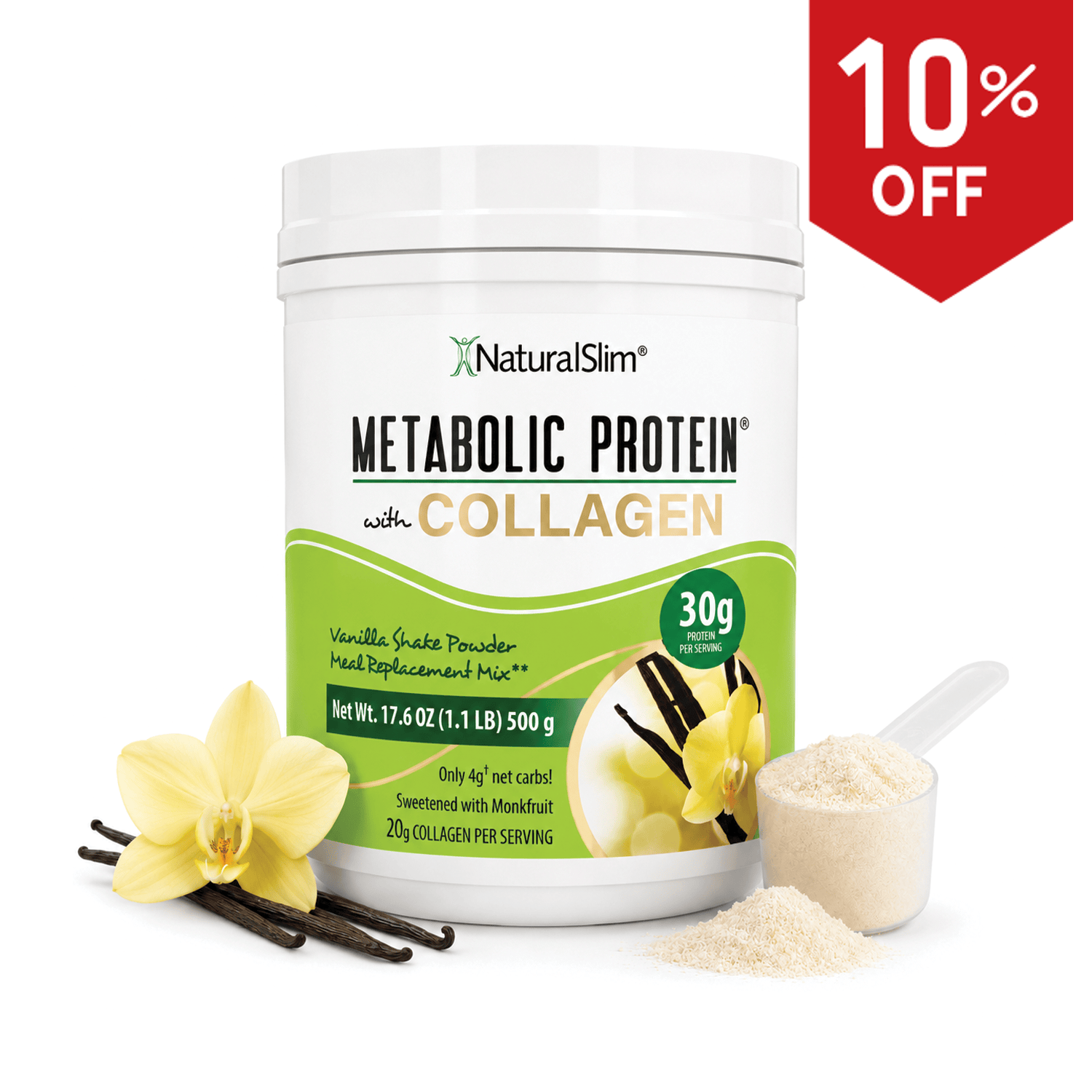 METABOLIC PROTEIN® with COLLAGEN - VANILLA | Batida de  proteína de “whey”  sabor Vainilla con Colágeno El-poder-del-metabolismo-frank-suarez adelgazar naturalmente metabolismotv unimetab candiseptic kit de candida mejorar el metabolismo y la salud