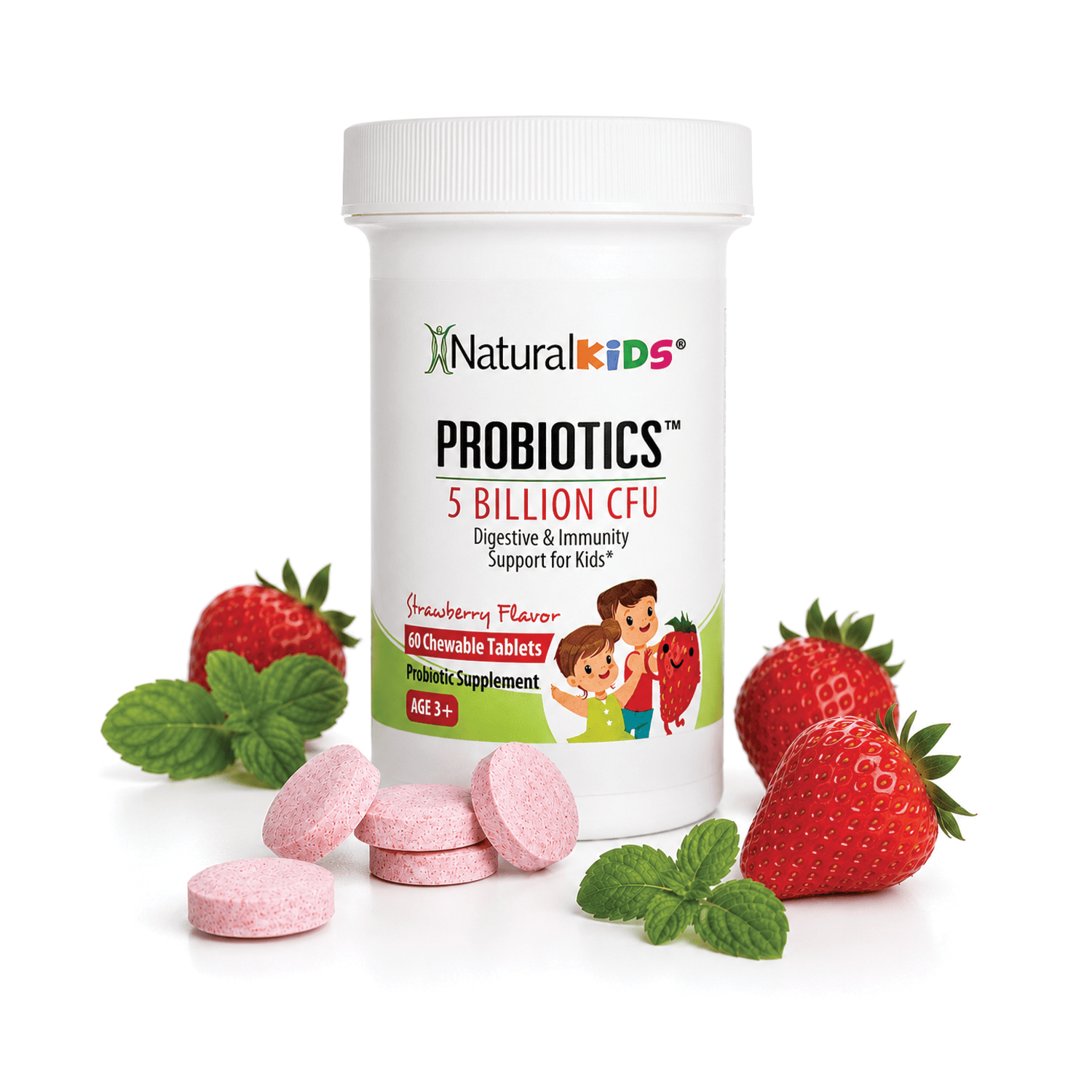 1 frasco PROBIOTICS™ NaturalKids® PROBIOTICS™ | Probióticos masticable | Apoyo digestivo e inmunológico* para niños El-poder-del-metabolismo-frank-suarez adelgazar naturalmente metabolismotv unimetab candiseptic kit de candida mejorar el metabolismo y la salud