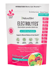 Cargar imagen en el visor de la galería, NaturalSlim® ELECTROLYTES™ - Fruit Punch Flavored El-poder-del-metabolismo-frank-suarez adelgazar naturalmente metabolismotv unimetab candiseptic kit de candida mejorar el metabolismo y la salud
