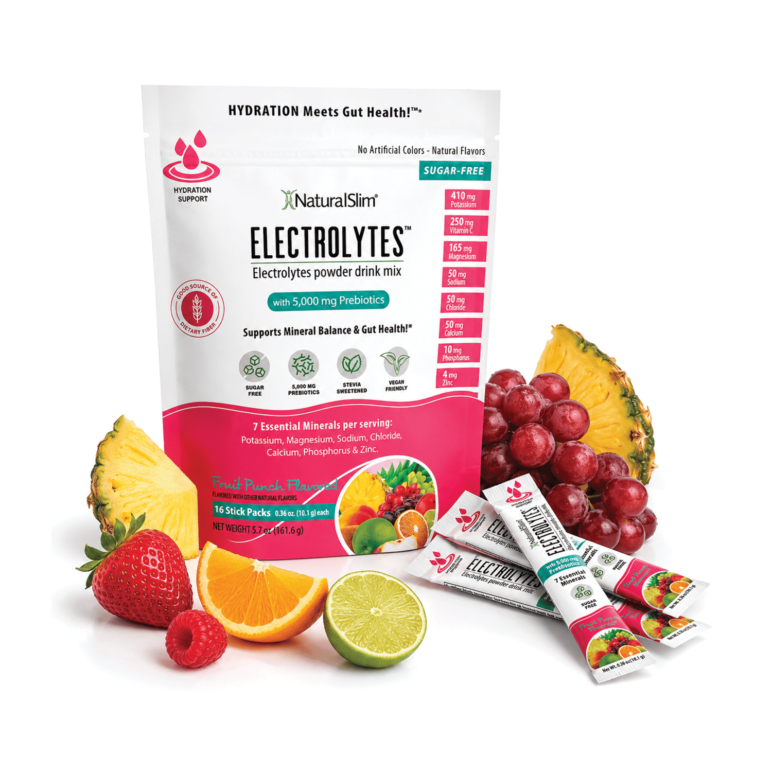 NaturalSlim® ELECTROLYTES™ - Fruit Punch Flavored El-poder-del-metabolismo-frank-suarez adelgazar naturalmente metabolismotv unimetab candiseptic kit de candida mejorar el metabolismo y la salud