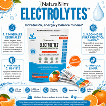 Cargar imagen en el visor de la galería, NaturalSlim® ELECTROLYTES™ - Mandarin Orange Flavored El-poder-del-metabolismo-frank-suarez adelgazar naturalmente metabolismotv unimetab candiseptic kit de candida mejorar el metabolismo y la salud
