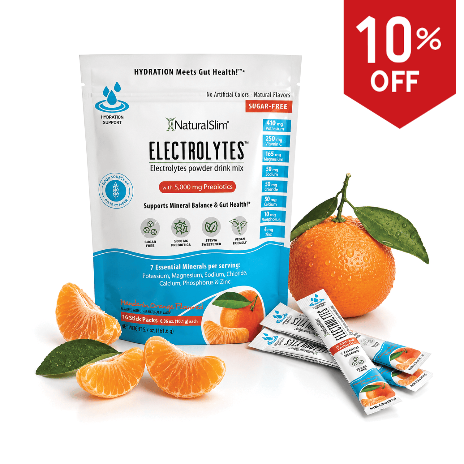 NaturalSlim® ELECTROLYTES™ - Mandarin Orange Flavored El-poder-del-metabolismo-frank-suarez adelgazar naturalmente metabolismotv unimetab candiseptic kit de candida mejorar el metabolismo y la salud