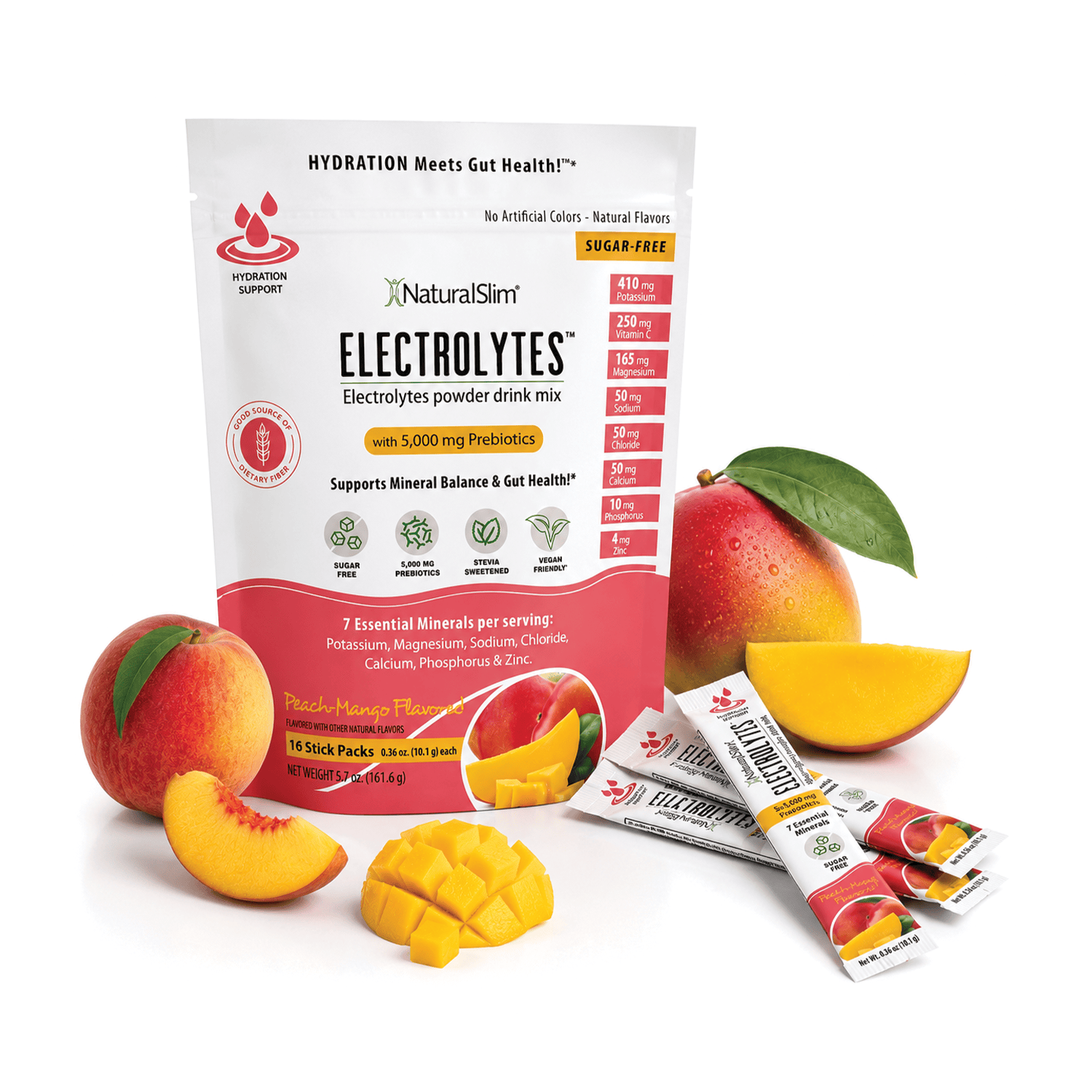 NaturalSlim® ELECTROLYTES™ - Peach-Mango Flavored El-poder-del-metabolismo-frank-suarez adelgazar naturalmente metabolismotv unimetab candiseptic kit de candida mejorar el metabolismo y la salud