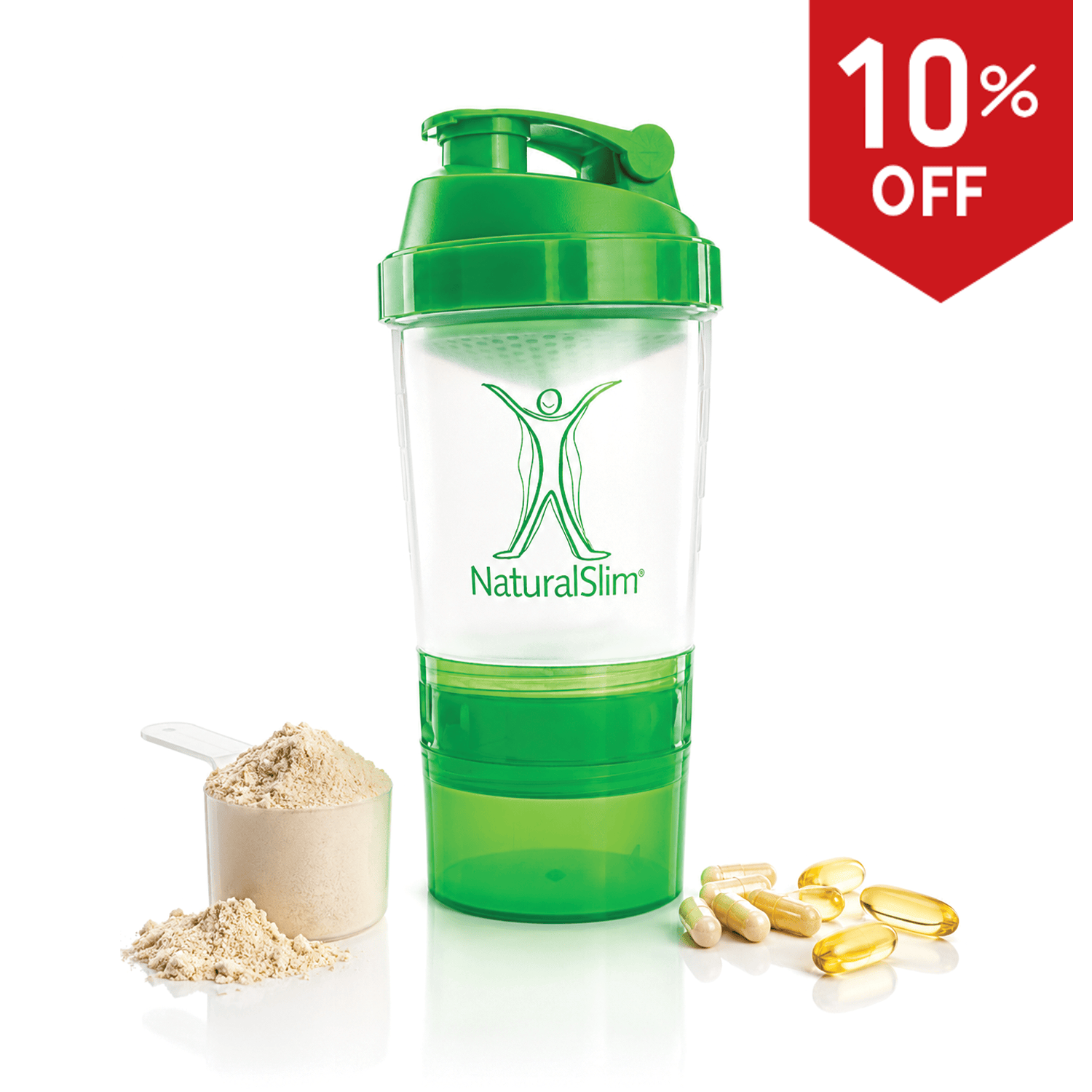NaturalSlim® Shaker Bottle El-poder-del-metabolismo-frank-suarez adelgazar naturalmente metabolismotv unimetab candiseptic kit de candida mejorar el metabolismo y la salud