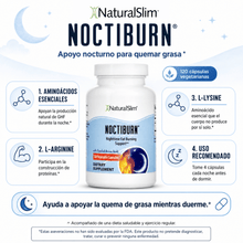 Cargar imagen en el visor de la galería, NoctiBurn® | Quemadores de Grasa Nocturnos * Nueva Imagen - Misma Formula El-poder-del-metabolismo-frank-suarez adelgazar naturalmente metabolismotv unimetab candiseptic kit de candida mejorar el metabolismo y la salud
