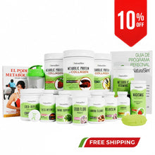 Cargar imagen en el visor de la galería, Kit+Libro Programa Personal de NaturalSlim® | Envío GRATIS | Oferta Todo Incluido Guia y Consultas de Progreso con un Consultor Certificado Asignado El-poder-del-metabolismo-frank-suarez adelgazar naturalmente metabolismotv unimetab candiseptic kit de candida mejorar el metabolismo y la salud
