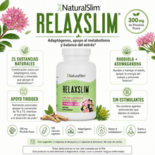 Cargar imagen en el visor de la galería, RelaxSlim® | Adaptógenos y Rhodiola Rosea El-poder-del-metabolismo-frank-suarez adelgazar naturalmente metabolismotv unimetab candiseptic kit de candida mejorar el metabolismo y la salud
